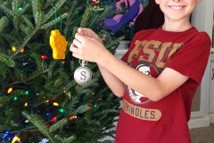 Hunter Hanging Christmas Ornament 2015