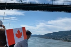 Disney Wonder Sails Out of Port of Vancouver