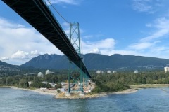 Disney Wonder Sails Out of Port of Vancouver