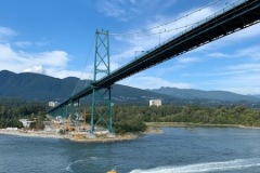 Disney Wonder Sails Out of Port of Vancouver