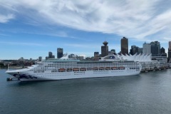 Disney Wonder Sails Out of Port of Vancouver