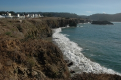 Mendocino Downtown Overlooking Pacific Ocean