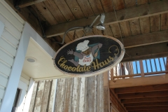 Papa Bears Chocolate Haus Sign Mendocino CA