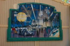 Hollywood Tower Sign Disney's California Adventure Park