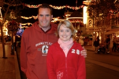 Main Street Disneyland at Night