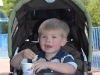 Hunter enjoying his birthday popcorn